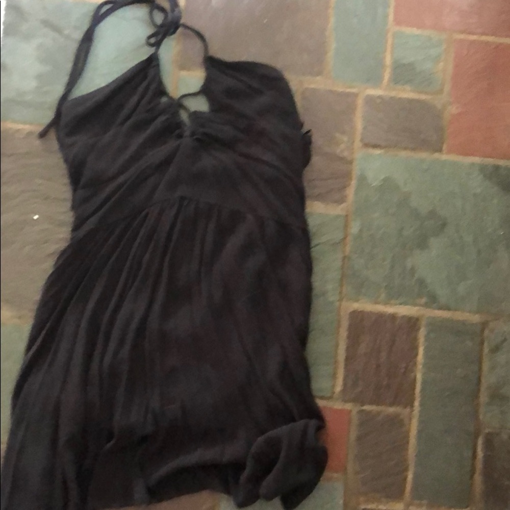 Black halter top